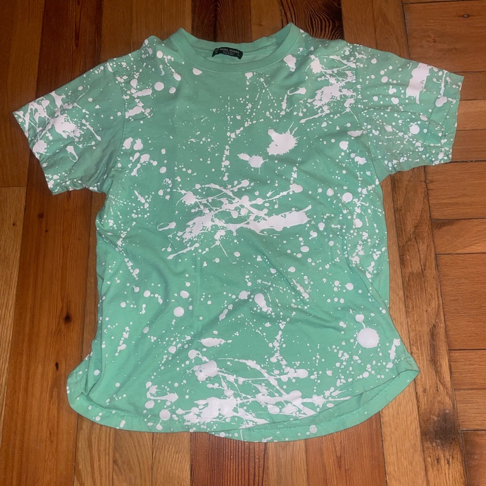 Men’s Mint Green Splatter Tee